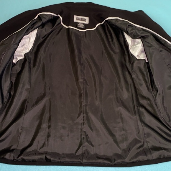 GEORGE black classic blazer coat jacket 2 button closure vintage NEW size 18 - Picture 4 of 15